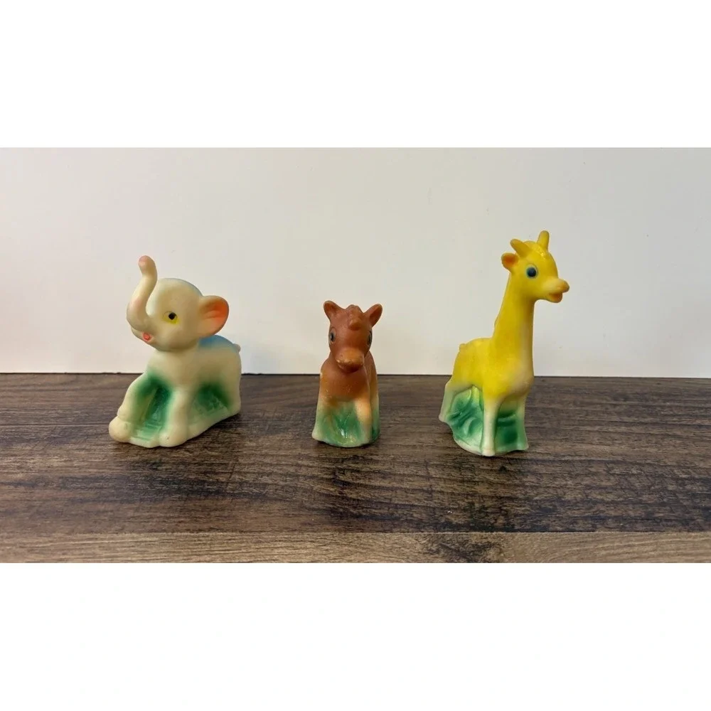 Vintage Giraffe Pony Elephant 4